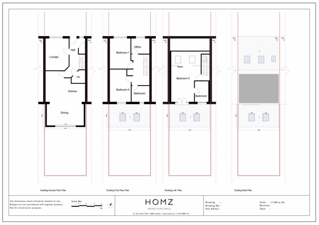Hertsmere Council Retrospective Existing Plans by Homz