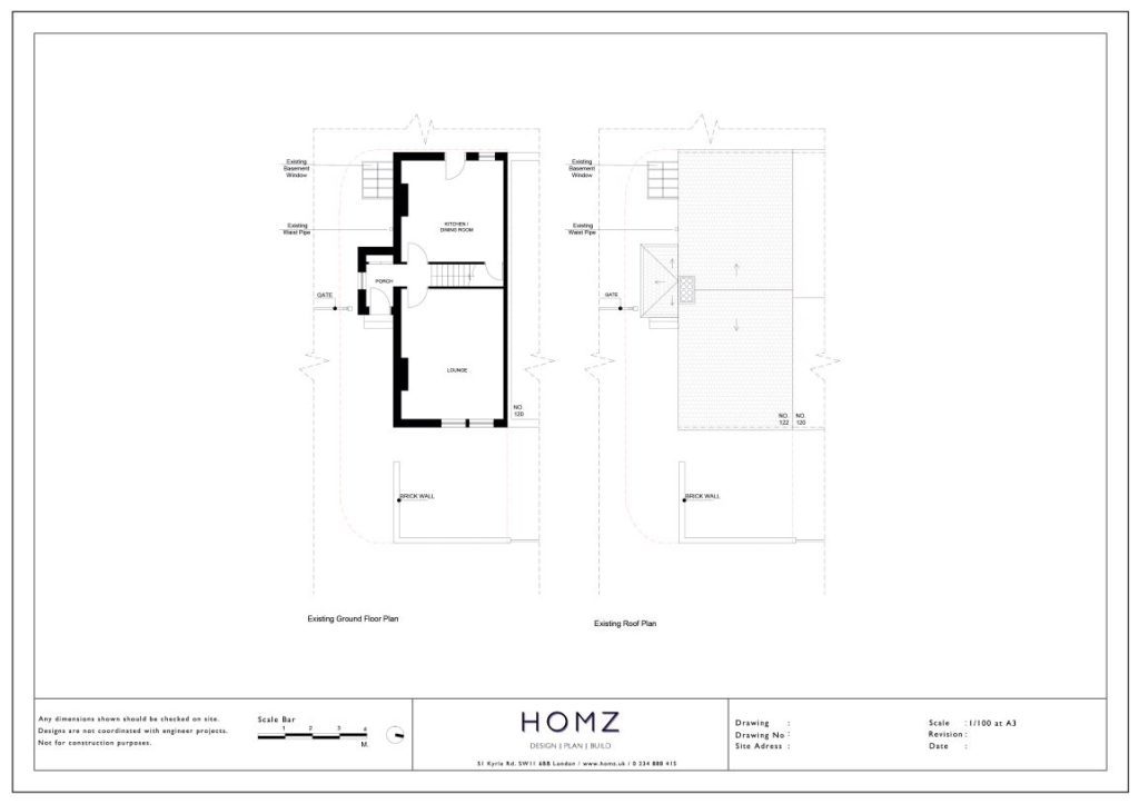 Leeds City Council Porch Existing Plans by Homz