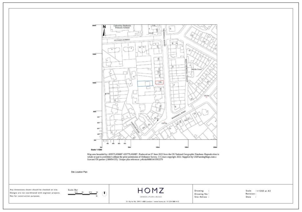 Leeds City Council Porch Site Location Plan by Homz