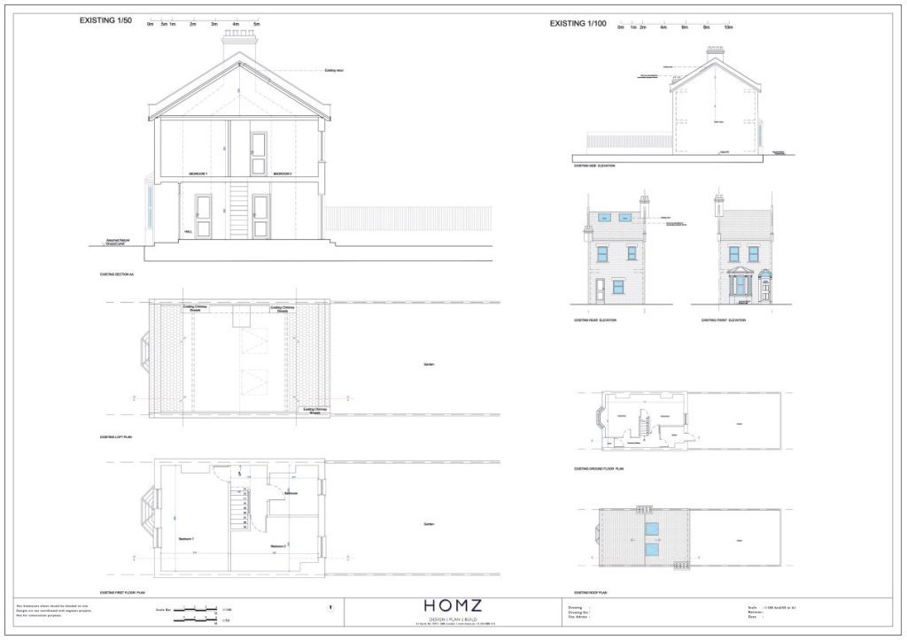 London Borough Of Haringey Single Dormer Existing Drawings by Homz