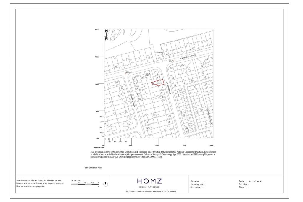 Newcastle City Council Outbuilding Site Location Plan by Homz