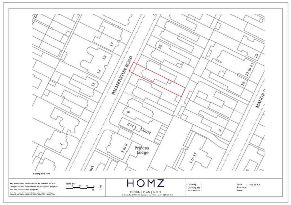 Southend On Sea Borough Council Dropped Kerb Existing Block Plan by Homz