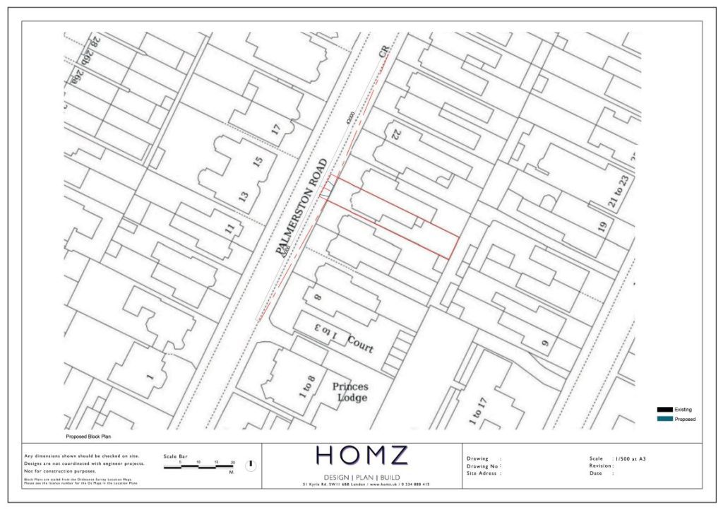 Southend On Sea Borough Council Dropped Kerb Visibility Splay Block Plan by Homz