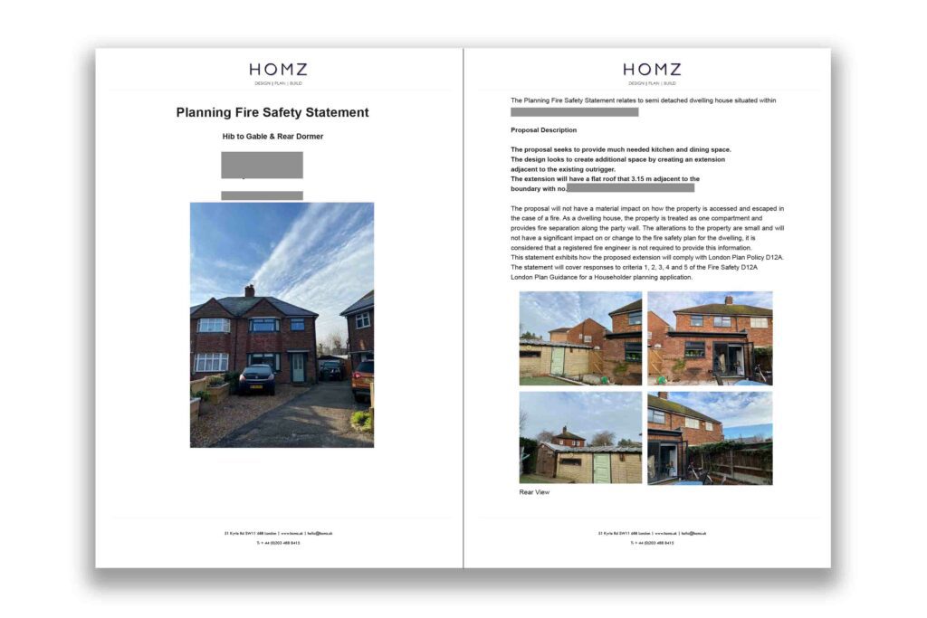 Spelthorne Borough Council Hip To Gable And Rear Dormer Planning Fire Safety Statement 1 by Homz