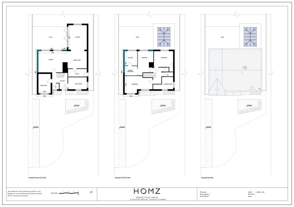Wiltshire Council Double Storey Side Extension Proposed Plans by Homz