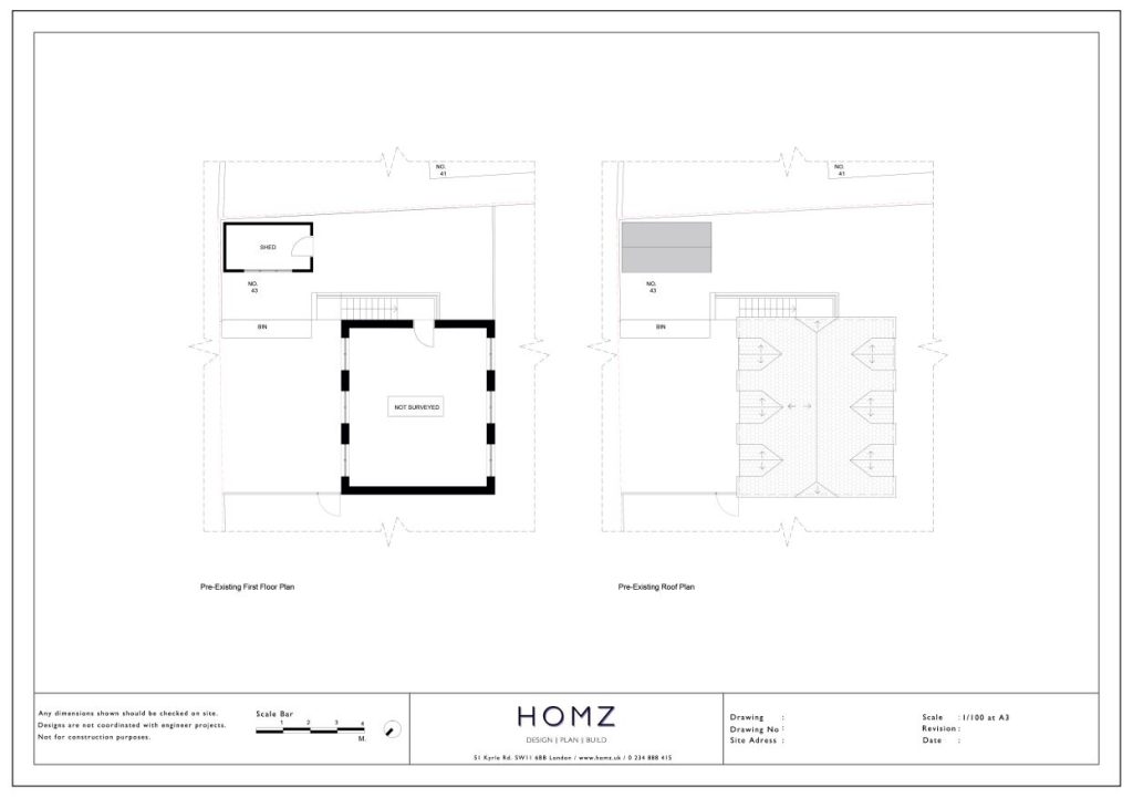 Wiltshire Council Terrace Balcony Pre-Existing Plans by Homz