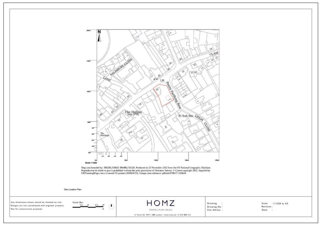 Wiltshire Council Terrace Balcony Site Location Plan by Homz