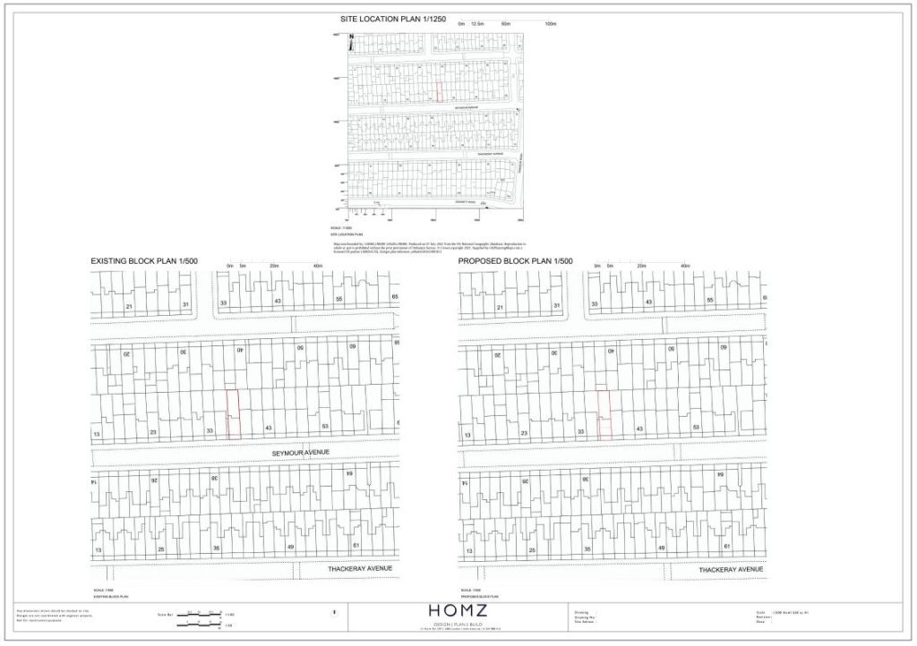 London Borough Of Haringey Single Dormer Site Location And Block Plan by Homz