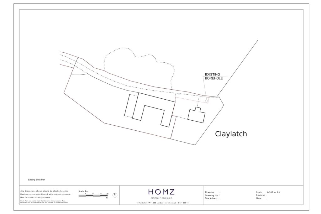 Aberdeenshire Council Holiday Let Existing Block Plan by Homz