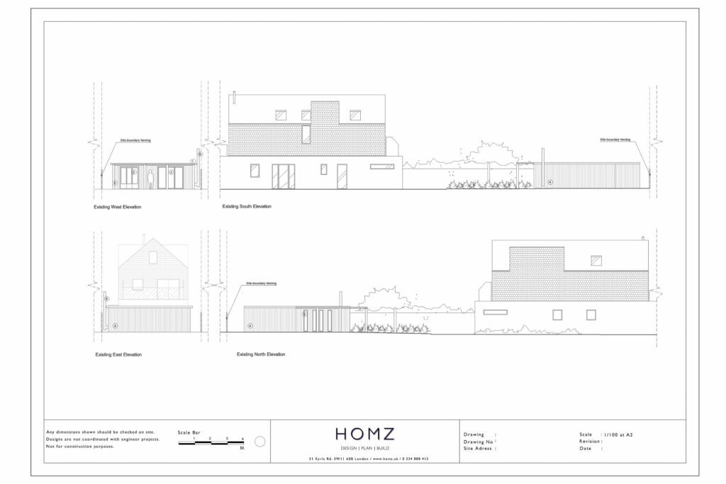 Bournemouth, Christchurch And Poole Council Holiday Let Existing Elevations by Homz
