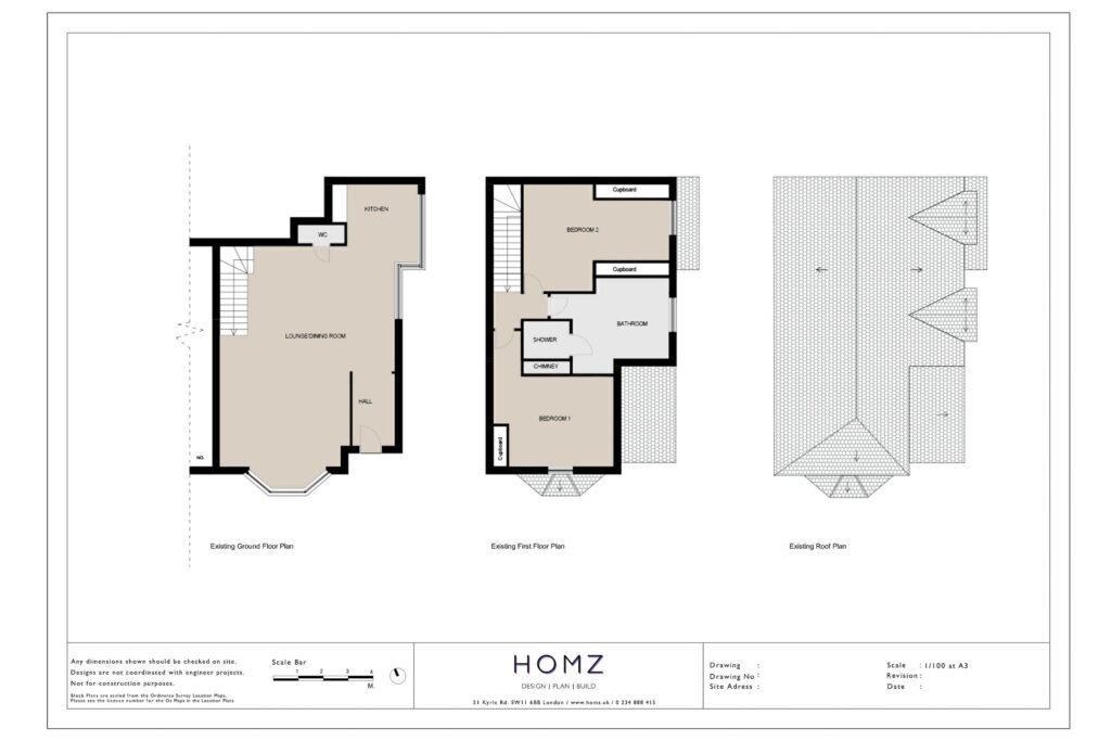 First Floor Extension Existing Plan by Homz