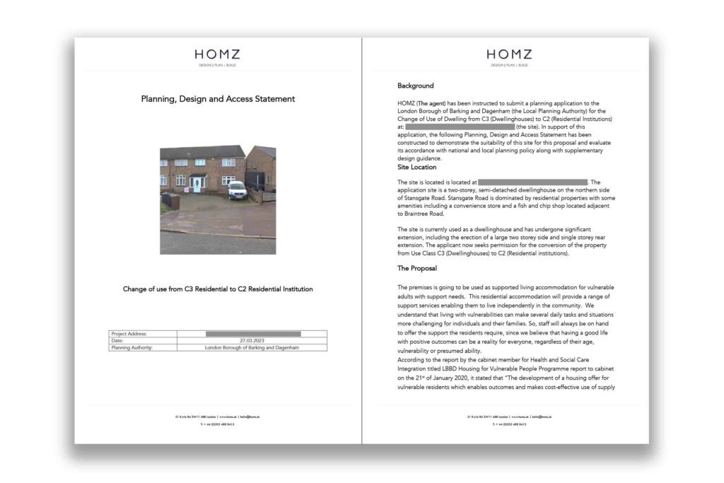 London Borough Of Barking And Dagenham Planning Appeal Planning Statement 1 by Homz