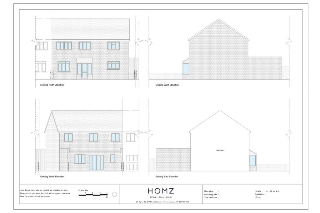London Borough Of Barking And Dagenham Planning Appeal Existing Elevations by Homz