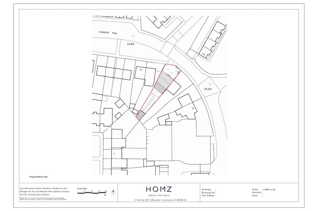 London Borough Of Barking And Dagenham Planning Appeal Proposed Block Plan by Homz
