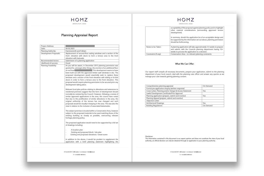London Borough Of Hammersmith And Fulham Planning Appraisal Report 1 by Homz