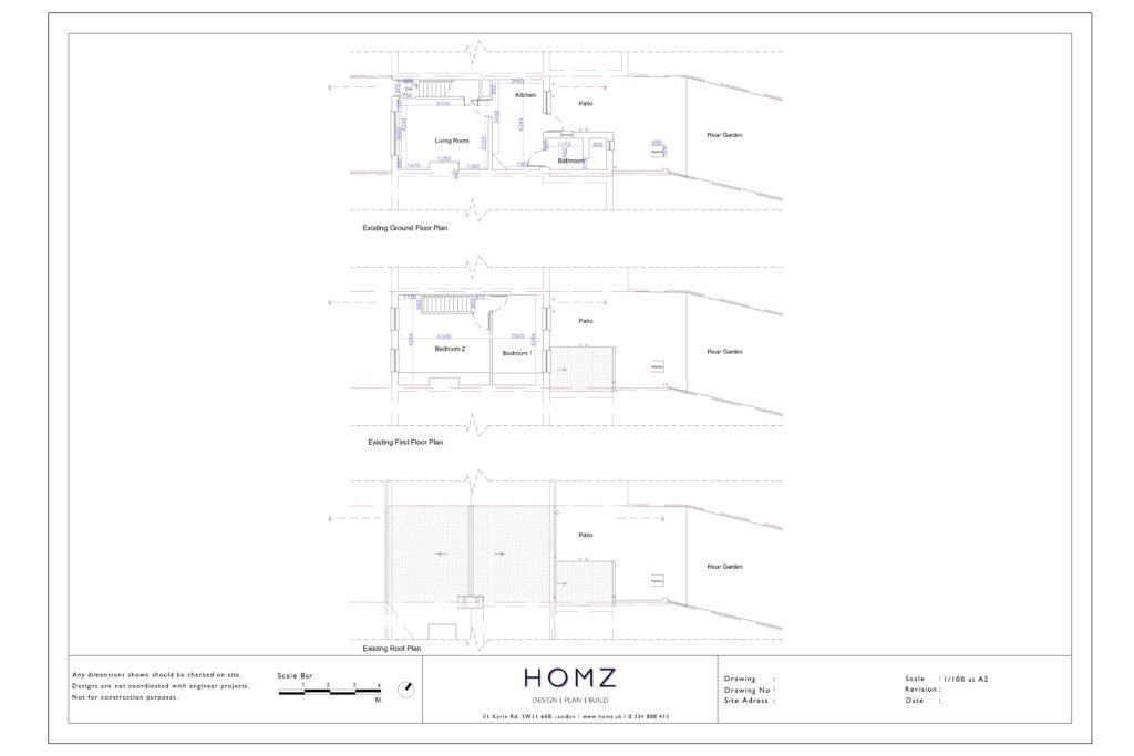 London Borough Of Sutton Rear Dormer To The Main Roof Existing Plans by Homz