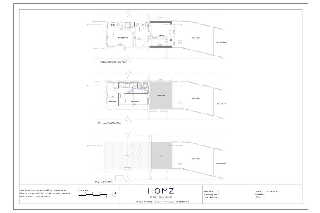 London Borough Of Sutton Single Storey Extension Proposed Plans by Homz