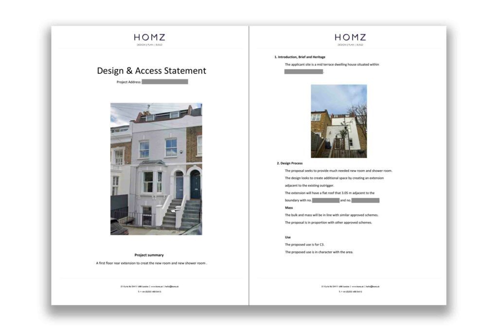 London Borough Of Wandsworth First Floor Rear Extension Design And Access Statement 1 by Homz