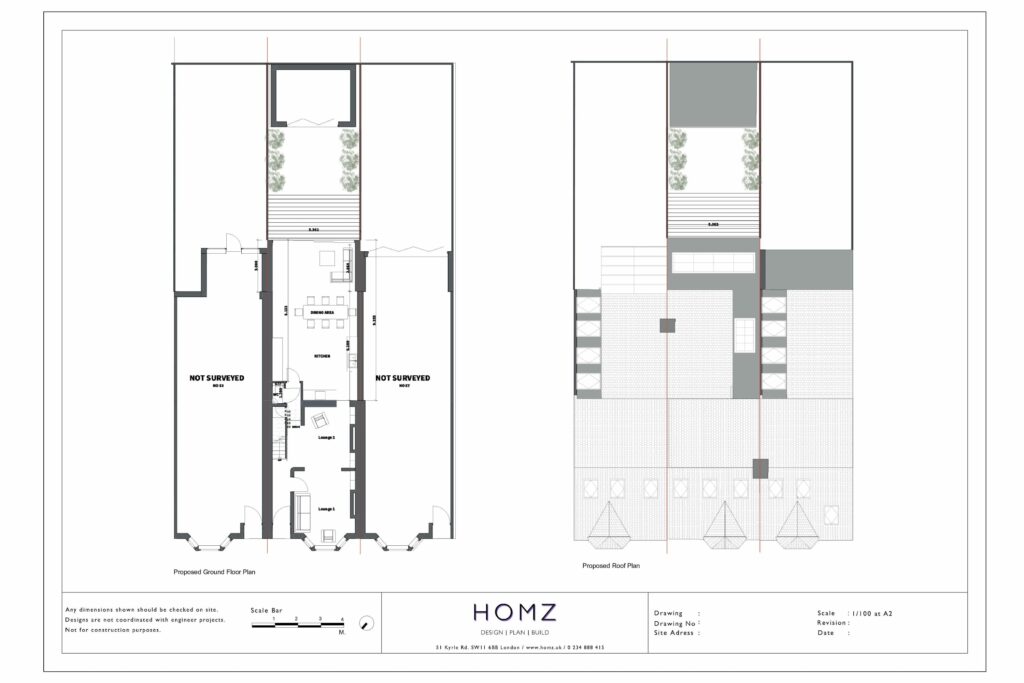 London Borough Of Wandsworth Wraparound Rear Extension Proposed Plan by Homz