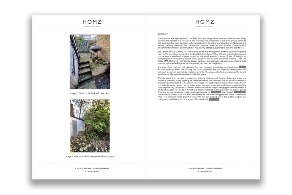 Royal Borough Of Kensington And Chelsea Side Return Extension Rear Extension Design And Access Statement 2 by Homz
