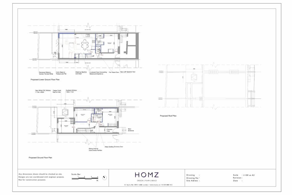 Royal Borough Of Kensington And Chelsea Side Return Extension Rear Extension Proposed Plans by Homz
