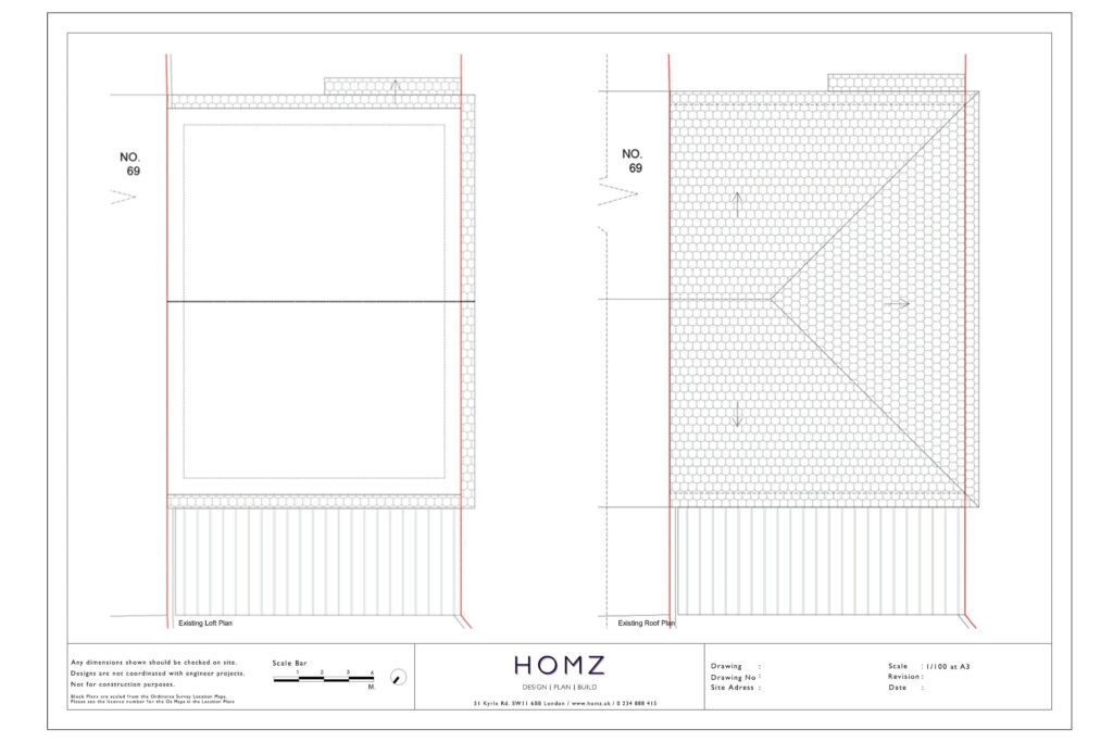 Single Dormer Existing Plans by Homz