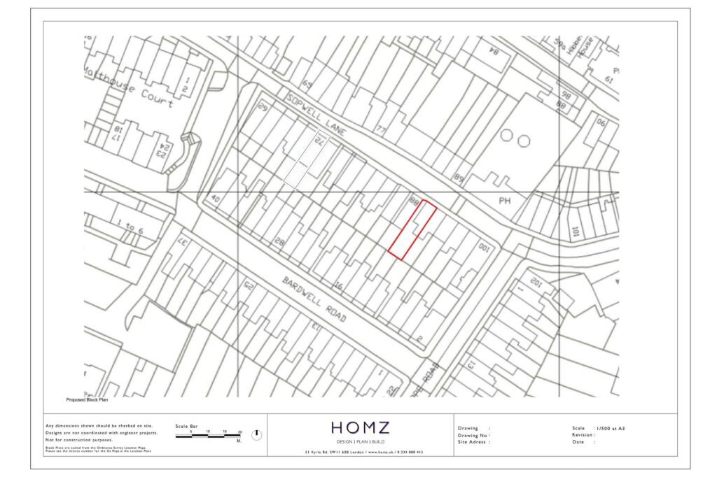 St Albans City And District Council Window Replacement Proposed Block Plan by Homz