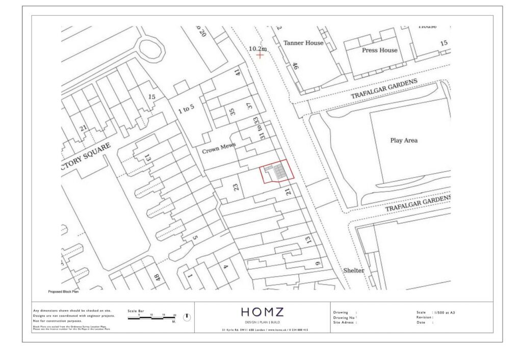 Tower Hamlets Council Solar Panel Site Location Plan by Homz