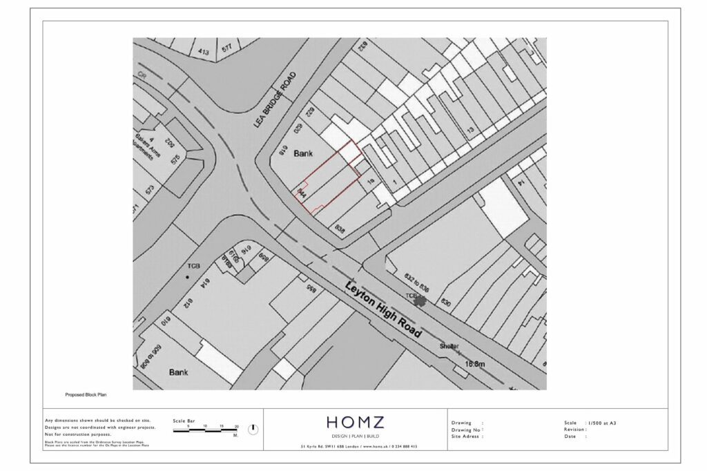 London Borough Of Waltham Forest Sign Proposed Block Plan by Homz