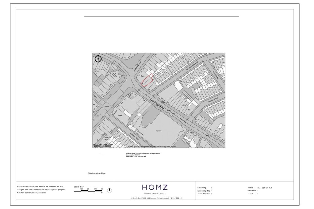 London Borough Of Waltham Forest Sign Site Location Plan by Homz