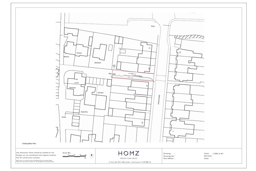 Bath And North East Somerset Council Driveway Existing Block Plan by Homz