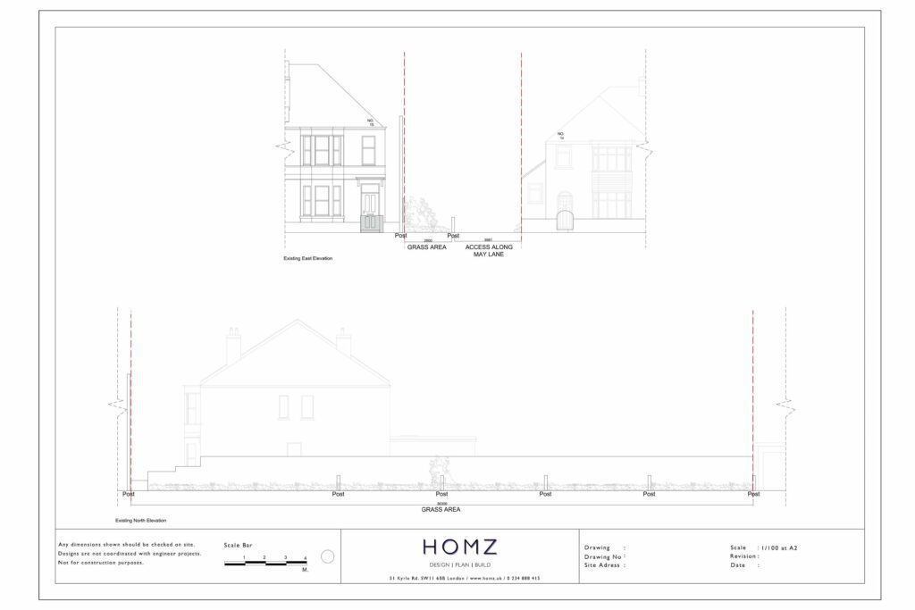 Bath And North East Somerset Council Driveway Existing Elevations And Sections by Homz