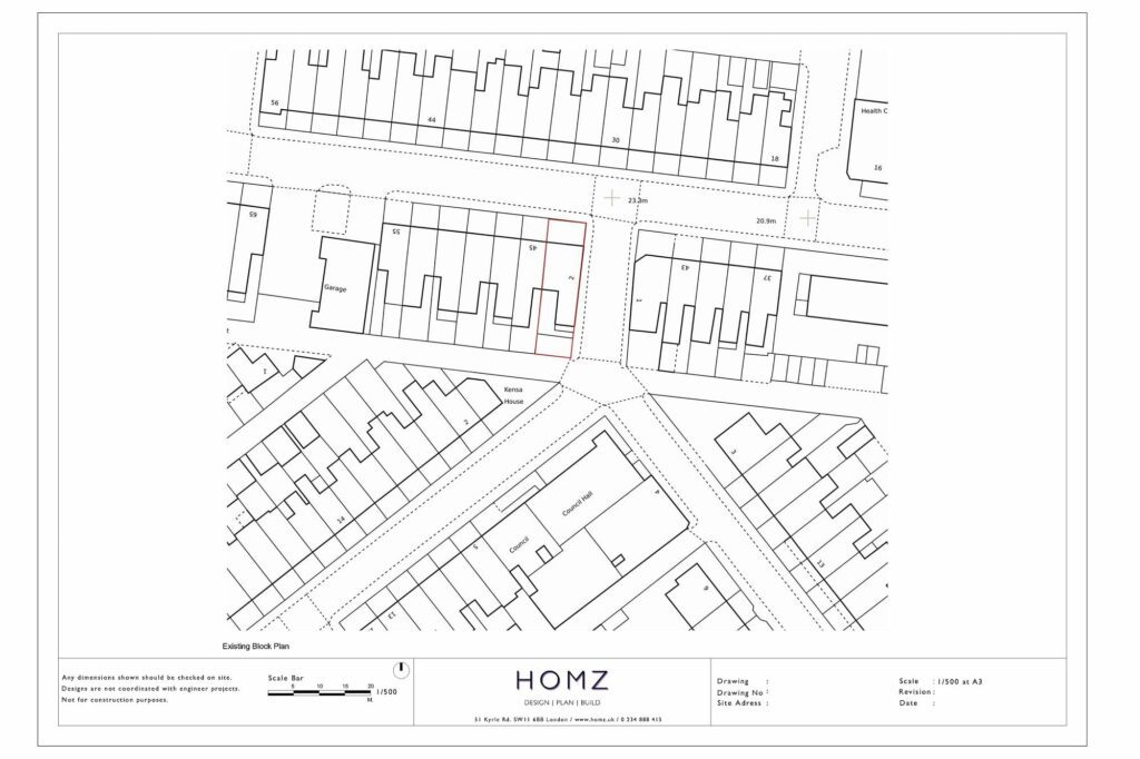 Cornwall Council Change Of Use Existing Block Plan by Homz