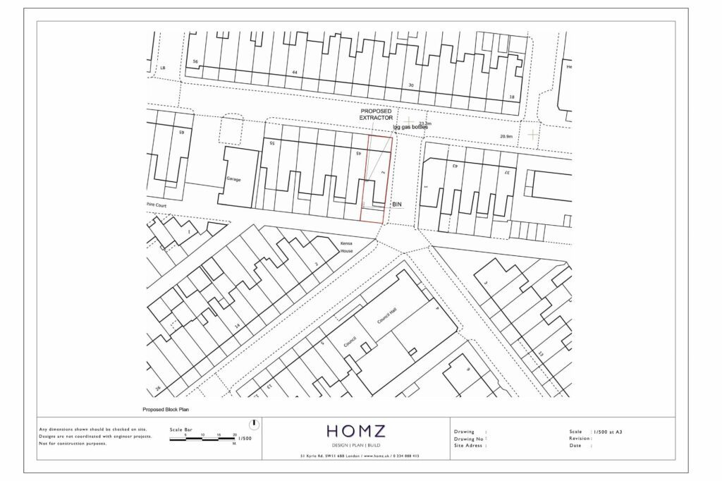 Cornwall Council Change Of Use Proposed Block Plan by Homz
