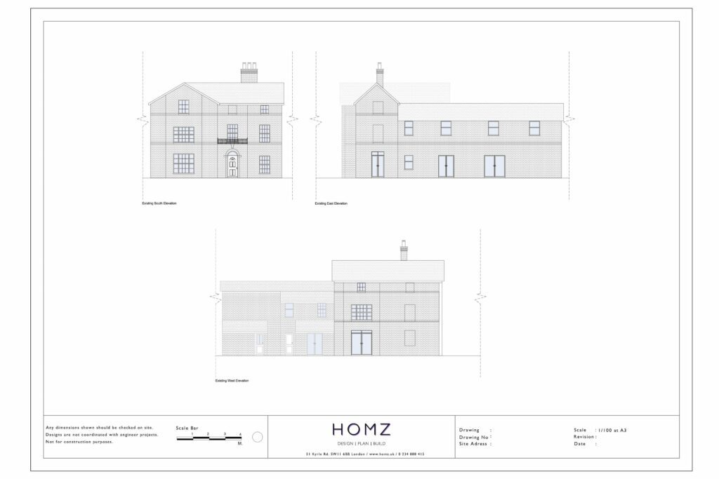 Isle Of Wight Council Porch Existing Elevations by Homz