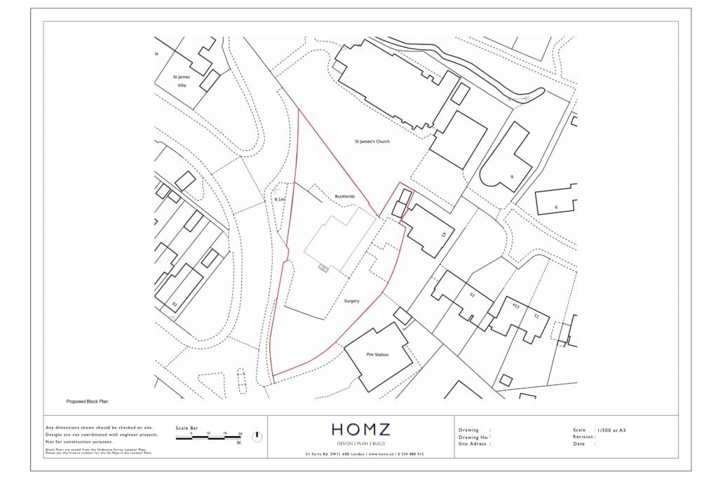 Isle Of Wight Council Porch Proposed Block Plan by Homz