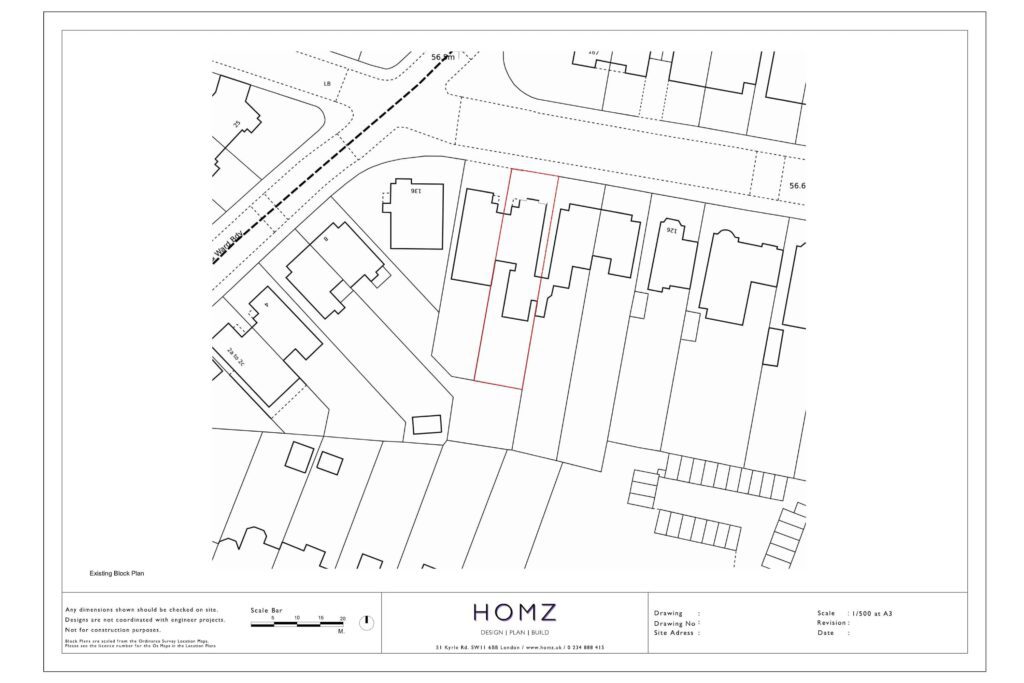 London Borough Of Brent Conversion Of Property To 4 Flats Existing Block Plan by Homz