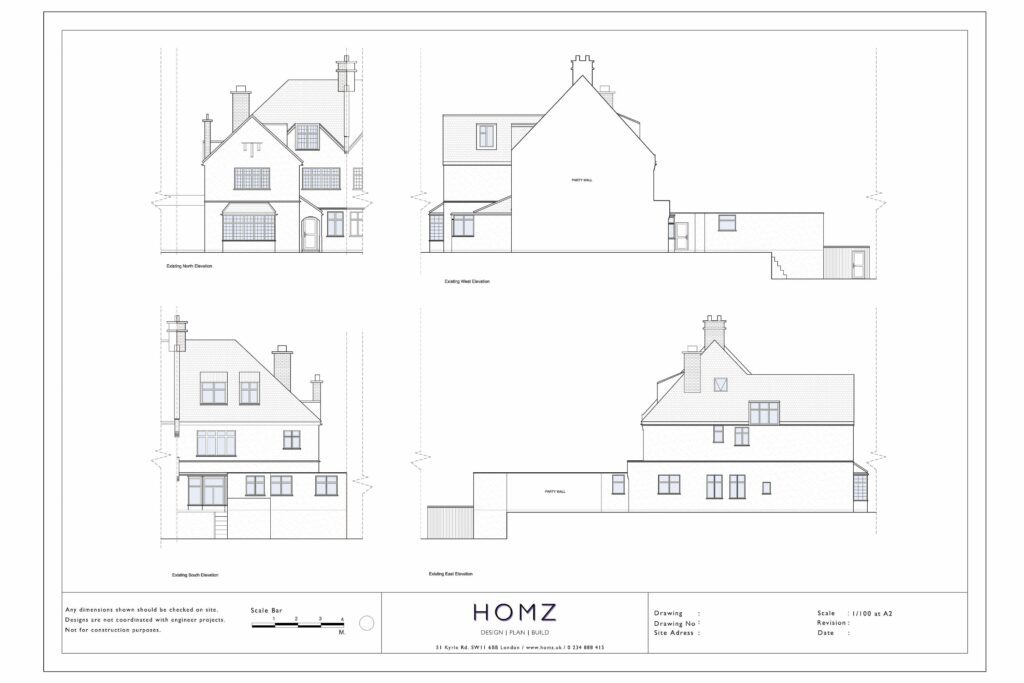 London Borough Of Brent Conversion Of Property To 4 Flats Existing Elevations by Homz
