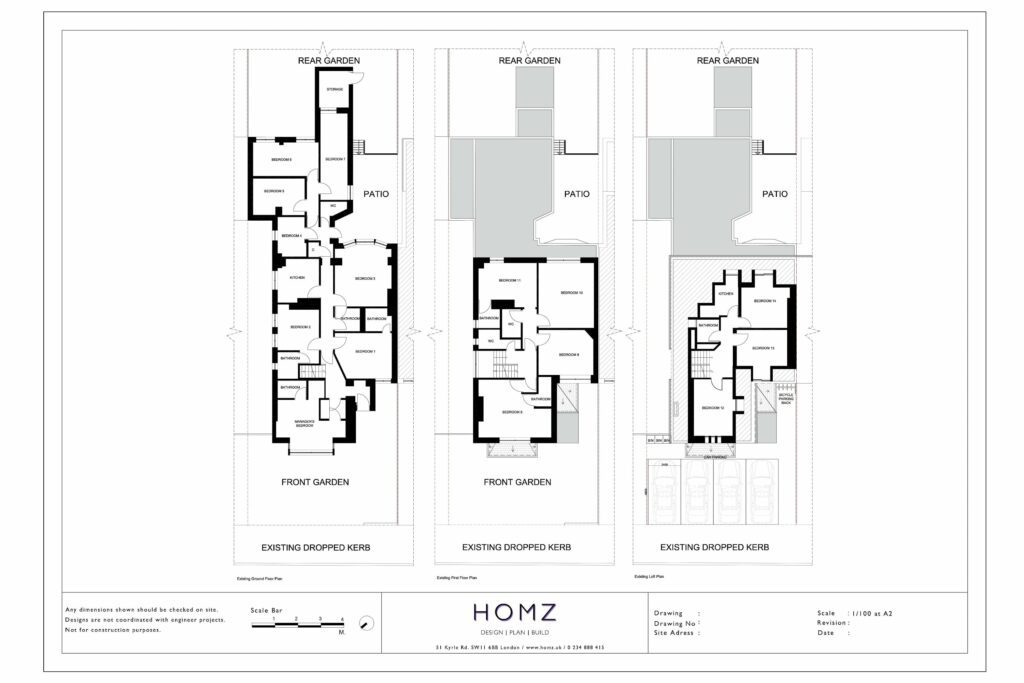 London Borough Of Brent Conversion Of Property To 4 Flats Existing Plans by Homz