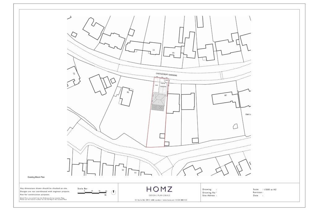 Wolverhampton City Council Dropped Kerb And Alterations To Driveway Existing Block Plan by Homz