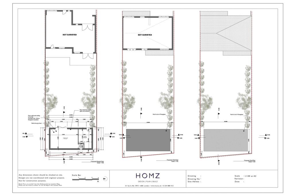London Borough Of Bexley Outbuilding 3D Design Proposed Floor Plans by Homz