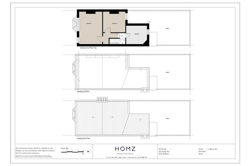 London Borough Of Haringey L Shape Loft 3D Design Existing Plans by Homz
