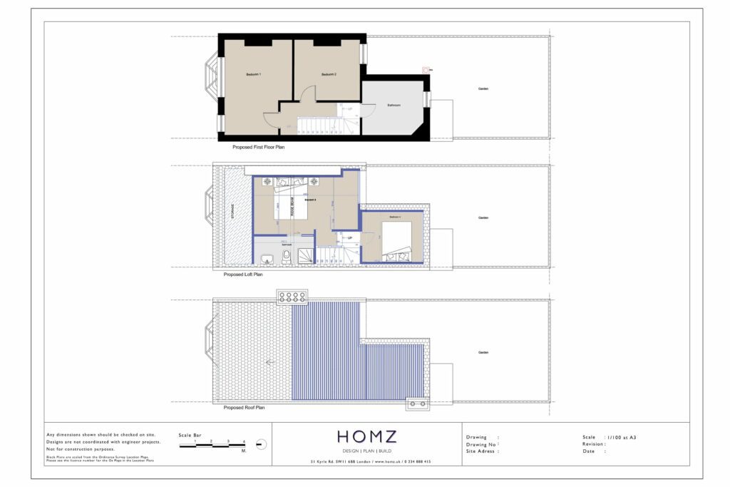 London Borough Of Haringey L Shape Loft 3D Design Proposed Plans by Homz