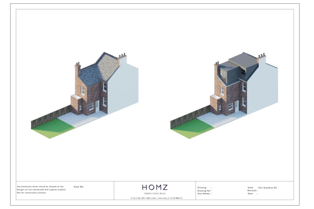 London Borough Of Haringey L Shape Loft 3D Design Renders 1 by Homz
