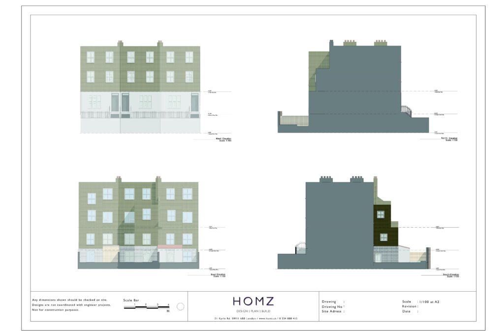 Royal Borough Of Kensington And Chelsea 3D Design Existing Elevations by Homz