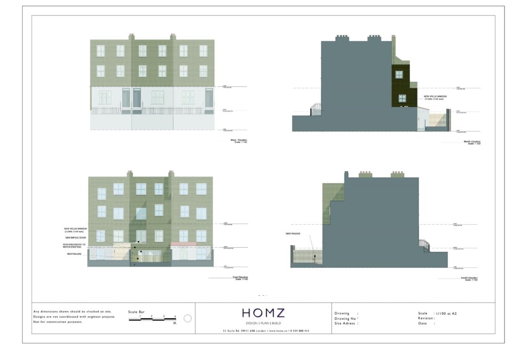 Royal Borough Of Kensington And Chelsea 3D Design Proposed Elevations by Homz