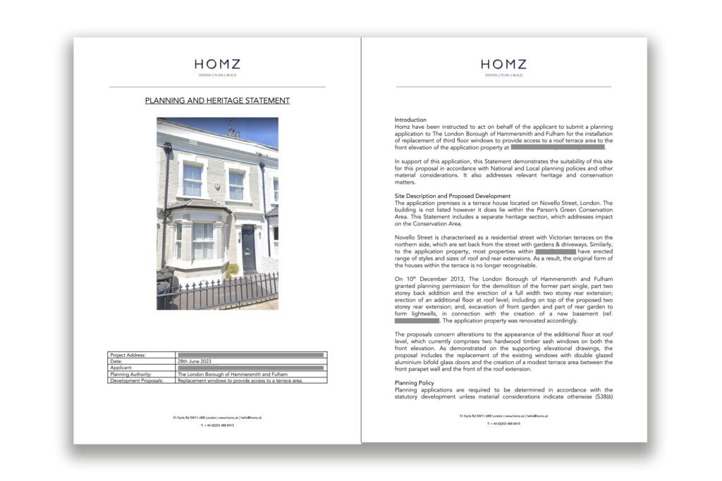 The London Borough Of Hammersmith And Fulham Planning And Heritage Statement 1 by Homz