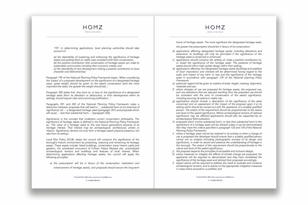 The London Borough Of Hammersmith And Fulham Planning And Heritage Statement 3 by Homz