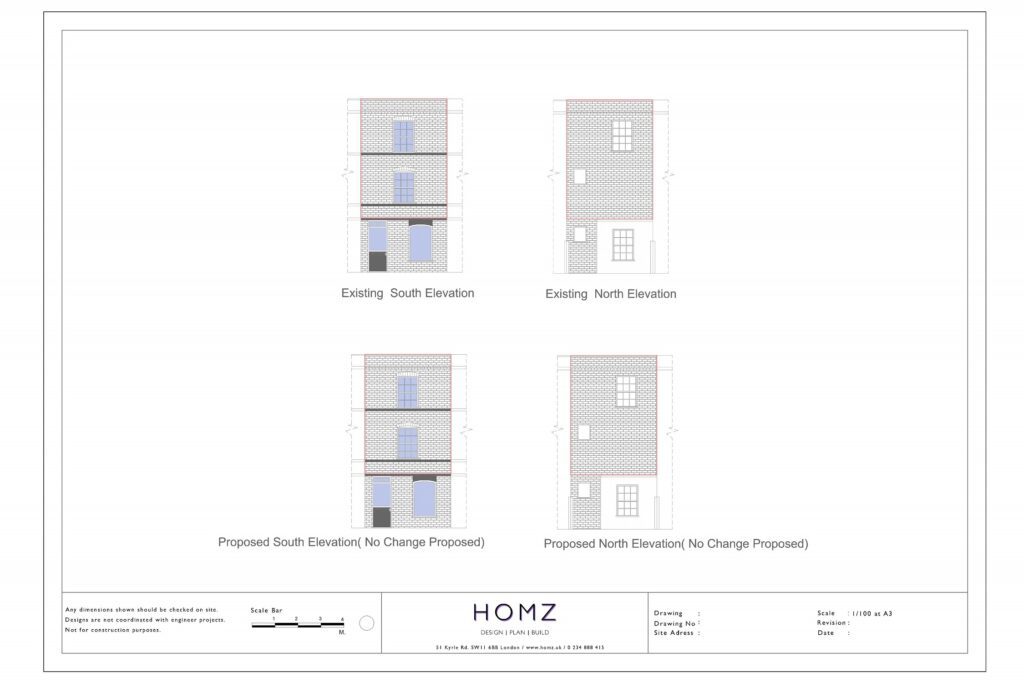 Change of Use From Hairdressers on First Floor to a Two Bed Flat Wiltshire Council Elevations by Homz