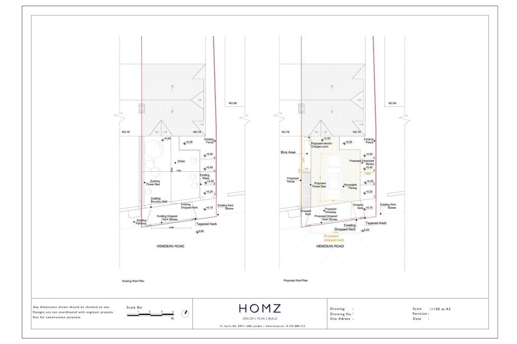 Creation of Driveway Including a Dropped Kerb and Electric Vehicle Plans by Homz